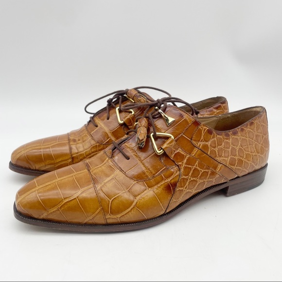 Monticelli Genuine Alligator Shoes Size 9 - Picture 3 of 14